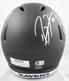 Ray Lewis Autographed Baltimore Ravens F/S Alt #2 2026 Speed Helmet - Beckett W