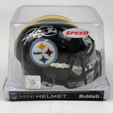 Autographed/Signed Hines Ward Pittsburgh Steelers Mini Football Helmet JSA COA