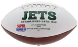 Ken O'Brien Signed New York Jets Logo Football (JSA COA) 2xPro Bowl Quarterback