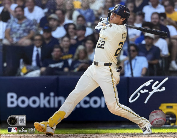 CHRISTIAN YELICH Signed 8x10 Photo #6 AUTO - Milwaukee Brewers MLB - BAS