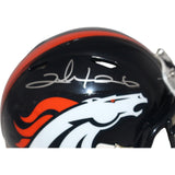 Clinton Portis Autographed Denver Broncos Mini Helmet Beckett 42805