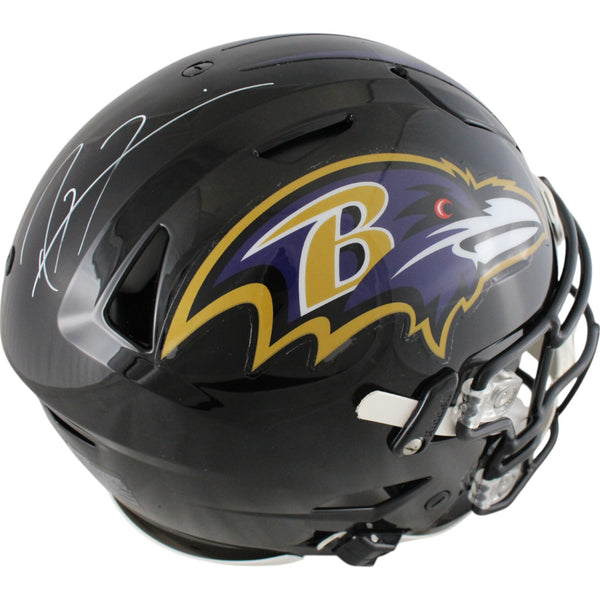 Ray Lewis Autographed Baltimore Ravens SpeedFlex Helmet Beckett Witness 50768