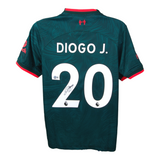 Diogo Jota Signed Liverpool Away Soccer Jersey #20 with Beckett COA