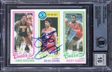 76ers Julius Erving Authentic Signed 1980 Topps #137 Card Auto 10! BAS Slabbed