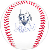 Ichiro Suzuki Signed Seattle Mariners Hall Of Fame Logo Baseball Ichiro COA