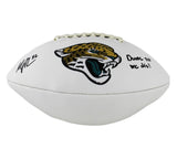 Maurice Jones-Drew Signed Jacksonville Jaguars Embroidered Logo White NFL Footba
