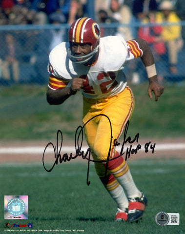 Charley Taylor Signed Washington Redskins 8x10 Photo HOF BAS 45167