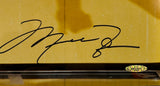 Michael Jordan & Magic Johnson Duel Autographed 16x20 Photo LED Framed UDA COA