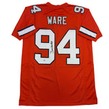 Autographed/Signed Demarcus Ware Denver Orange Football Jersey PSA COA