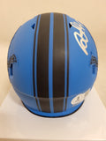 DAVID MONTGOMERY SIGNED DETROIT LIONS RAVE SPEED MINI HELMET BECKETT QR
