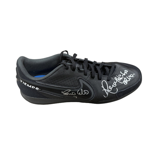 Ronaldinho & Ronaldo Nazario Signed Nike Tiempo Soccer Sneaker with Beckett COA