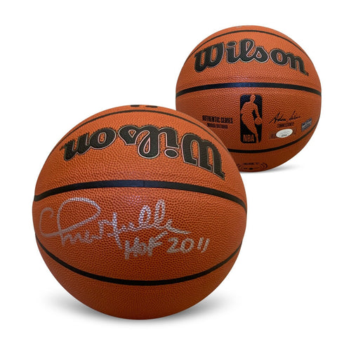 Chris Mullin Autographed NBA Signed Basketball Hall of Fame HOF 2011 JSA COA UD