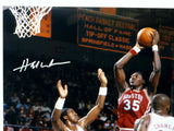 Hakeem Olajuwon Houston Autographed 16x20 Against NC State Photo- JSA W Auth