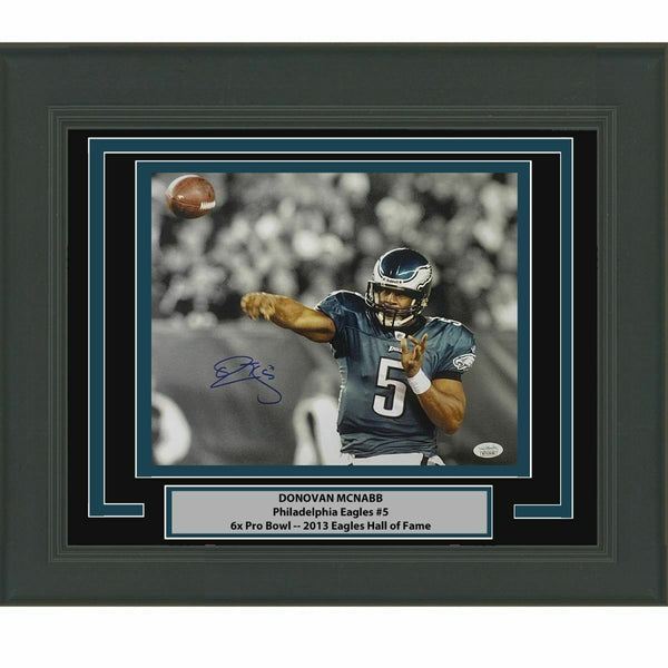 FRAMED Autographed/Signed DONOVAN MCNABB Eagles 11x14 Photo JSA COA #3