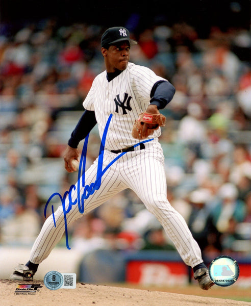 Dwight Gooden Autographed/Signed New York Yankees 8x10 Photo Beckett 57404