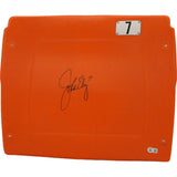 John Elway Autographed/Signed Denver Broncos Seat Back Beckett 46347
