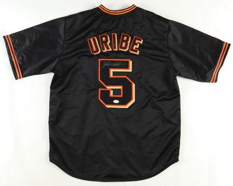 Juan Uribe Signed San Francisco Giants Jersey (JSA) 2010 World Series Champion