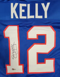 JIM KELLY AUTOGRAPHED SIGNED PRO STYLE CUSTOM XL JERSEY BECKETT QR