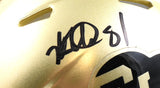 Kordell Stewart Michael Westbrook Signed Colorado Speed Mini Helmet - Beckett W