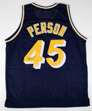 Chuck Person Signed Indiana Pacers Jersey (PSA) 4th Overall Pick 1986 NBA Draft