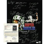 Joe Namath, Don Maynard Signed New York Jets Unframed 16x20 '68 SB Photo - 24 Si
