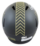 Giants Lawrence Taylor Signed STS IV Full Size Speed Rep Helmet BAS Witnessed