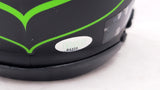 JIM ZORN AUTOGRAPHED SEAHAWKS ECLIPSE BLACK SPEED MINI HELMET MCS HOLO 211073
