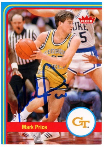 Mark Price Autographed/Signed 12-13 Fleer Retro #35 Trading Card Beckett 52571