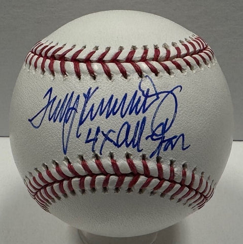 Padres TERRY KENNEDY Signed Official MLB Baseball AUTO w/ 4 x All Star - BAS