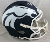 Peyton Manning Signed Denver Broncos F/S AMP Speed Helmet- Fanatics Auth *White