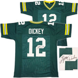 GREEN BAY PACKERS LYNN DICKEY AUTOGRAPHED SIGNED GREEN JERSEY JSA STOCK #234524