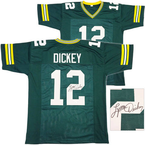 GREEN BAY PACKERS LYNN DICKEY AUTOGRAPHED SIGNED GREEN JERSEY JSA STOCK #234524