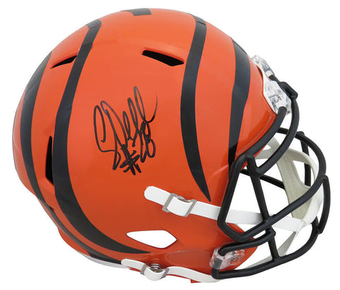 Corey Dillon Signed Cincinnati Bengals Riddell F/S Speed Replica Helmet - SS COA