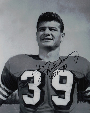 Hugh McElhenny Autographed 8x10 Photo San Francisco 49ers "HOF 70" SKU #245968