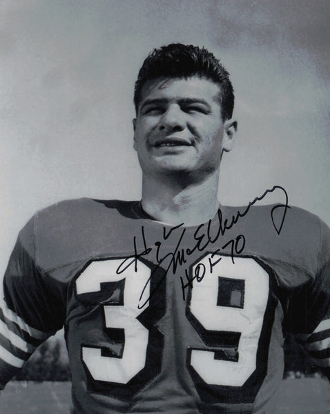 Hugh McElhenny Autographed 8x10 Photo San Francisco 49ers "HOF 70" SKU #245968