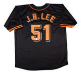 Jung-Hoo Lee San Francisco Signed in Korean Black Baseball Jersey BAS