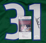 Jason Terry Signed Dallas Mavericks Jersey (JSA COA) Ex-Arizona Point Guard