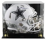 Cowboys Roger Staubach Signed STS III F/S Speed Proline Helmet W/ Case BAS Wit