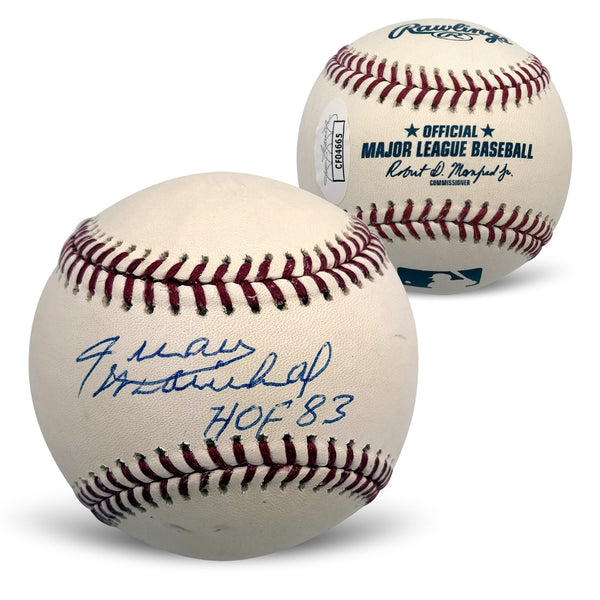 Juan Marichal Autographed San Francisco Giants Baseball HOF 83 UV Case JSA