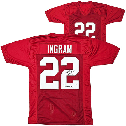 ALABAMA MARK INGRAM AUTOGRAPHED SIGNED RED JERSEY "HEISMAN 09" PSA/DNA 216944