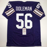 Autographed/Signed Chris Doleman HOF 12 Minnesota Purple Football Jersey JSA COA