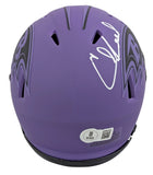 Ravens Ed Reed Authentic Signed Alternate Rave Speed Mini Helmet BAS Witnessed