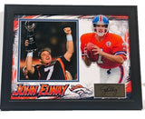 John Elway Denver Broncos Laser Autographed 18x14 Framed Photo Collage