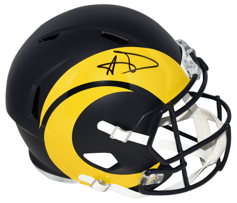 AARON DONALD SIGNED LOS ANGELES RAMS 2025 RIVALRIES FULL SIZE HELMET BECKETT