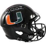 Michael Irvin Autographed Miami Hurricanes F/S Alt Helmet Beckett 56370