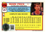 Mark Price Autographed/Signed 1993 Topps #379 Trading Card Beckett Witness 59418