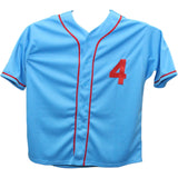 Yadier Molina Autographed/Signed Pro Style Blue Jersey JSA 43426