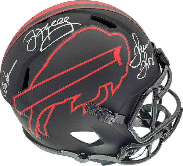 KELLY, THOMAS & REED AUTOGRAPHED ECLIPSE BILLS FULL SIZE HELMET BECKETT 185864