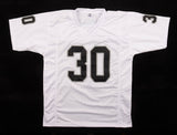 Mark van Eeghen Signed Oakland Raiders Jersey (JSA) Super Bowl XI & XV Champs