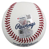 Rangers Wyatt Langford Signed Robert Manfred OML Baseball Fanatics #XP14102578